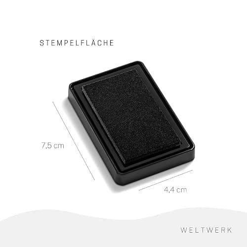 WELTWERK® Wiederverwendbare Stempelkissen für Handabdruck Baby und Fußabdruck Baby - Stempelkissen Kinder ungiftig abwaschbar - Abdruckset (3er-Set) - Set thumbnail 2