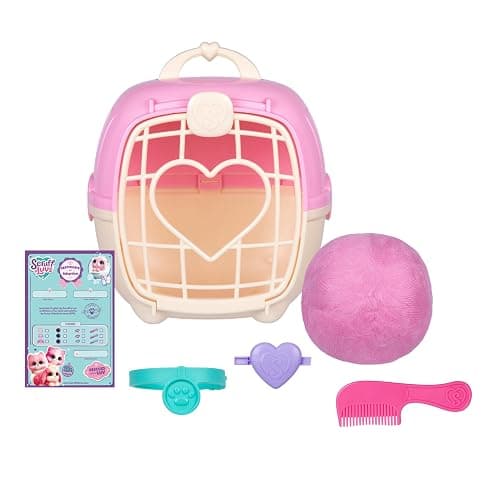 SCRUFFALUVS Pink Surprise Pet, Mystery Plush Toys, Stuffed Animals, Wash to Reveal 1 of 3 Rescue Pets: Puppy, Bunny, or Kitty - Includes 8.7" Deluxe Pet Carrier - Styles May Vary thumbnail 10