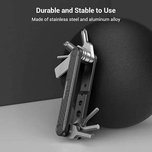 SMALLRIG Ensemble d'Outils Pliants avec Tournevis et Clés Hexagonales, Sept Outils Fonctionnels Inclus, Noir - 4681 thumbnail 6
