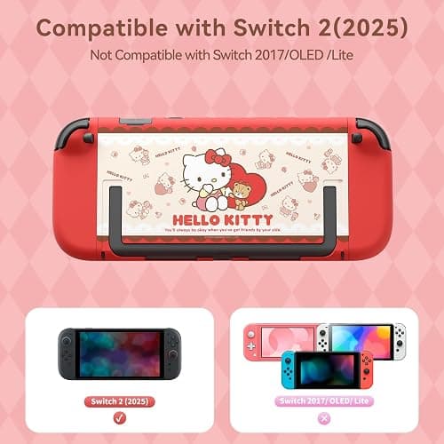 Kuitmor Dockable Case for Nintendo Switch 2 2025, Slim Hard PC Protective Shell Compatible with Switch 2 Accessories - HLK thumbnail 2