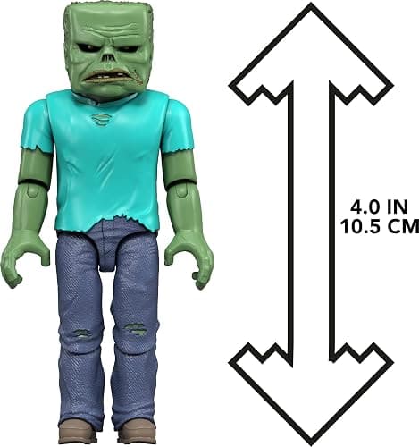 Mattel Minecraft Action Figure & Accessories Set, Zombie Posable Character Collectible Inspired by a Minecraft Movie, 3.25-inch Scale thumbnail 2