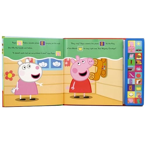 Peppa Pig - Peppa's Clubhouse 20-Button Sound Book - PI Kids thumbnail 3