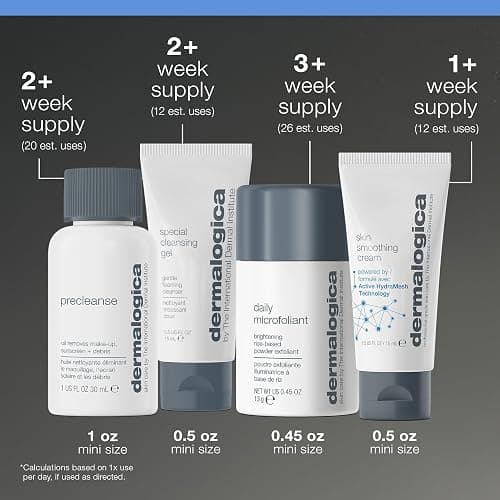 Dermalogica Discover Healthy Skin Kit - Includes: Precleanse, Face Wash, Face Exfoliator, & Moisturizer - Wash Away Impurities To Reveal Glowing Skin thumbnail 7