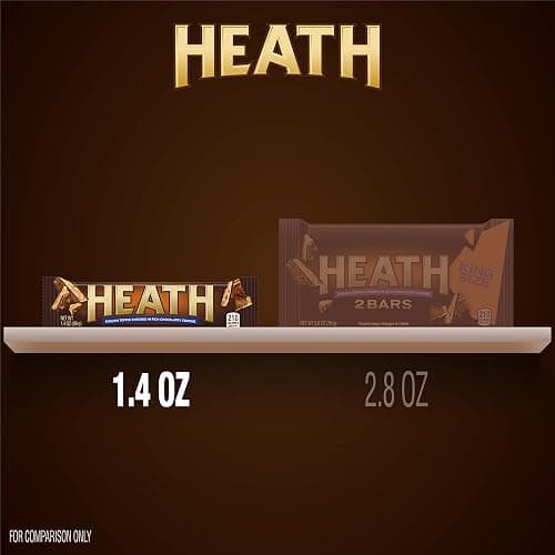 HEATH Chocolatey English Toffee Candy Bars, 1.4 oz (18 Count) thumbnail 4