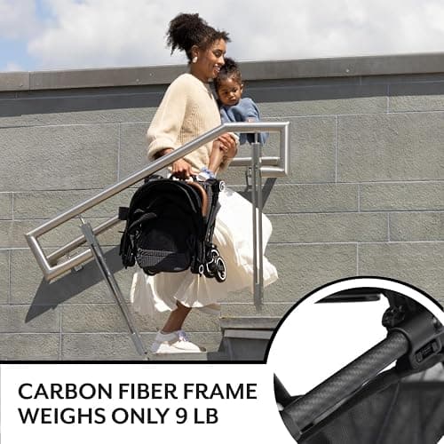 Evenflo Hummingbird Ultra-Lightweight Carbon Fiber Stroller (Crest Gray) thumbnail 8