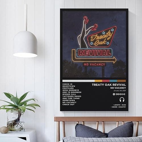 WEIPBART Treaty Oak Revival - No Vacancy Album Cover Canvas Poster Print Music Posters for Room Aesthetic Gift Unframe-style12x18inch(30x45cm) thumbnail 4