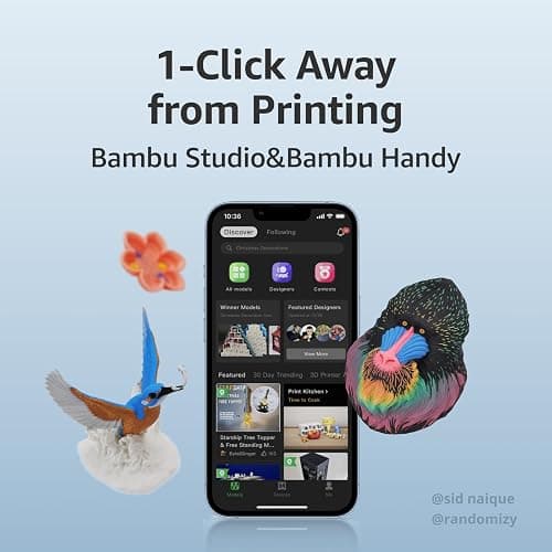 Bambu Lab A1 3D Printer, Support Multi-Color 3D Printing, High Speed & Precision, Full-Auto Calibration & Active Flow Rate Compensation, ≤48 dB Quiet FDM 3D Printers 256 * 256 * 256mm³ Build Volume thumbnail 7