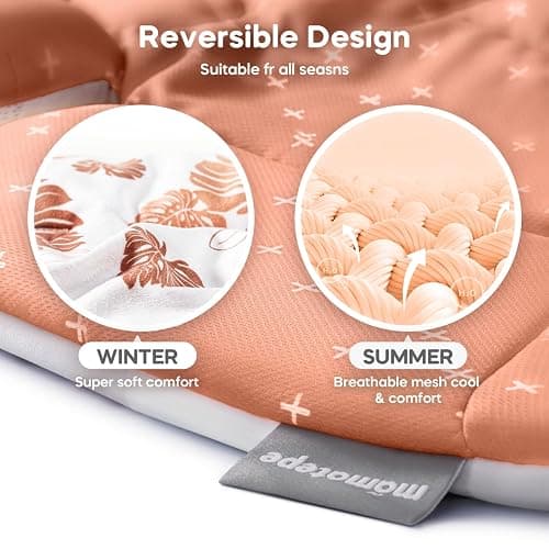 Infant Insert Compatible with 4moms Mamaroo & Graco Swing and Infant Car Seat, Stroller, Other Baby Swing, Rocker, Bouncer, Bassinet Newborn Insert Head & Body Support Cushion, Reversible Design thumbnail 5