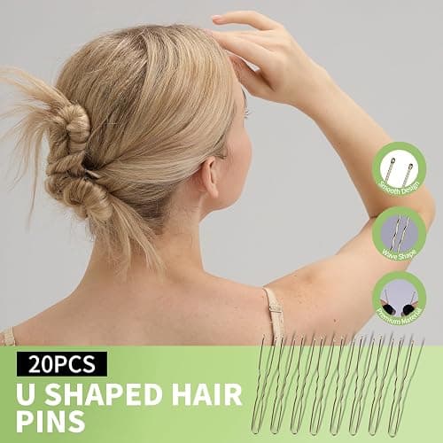 Teenitor Hair Accessories Kit for Woman & Girls: 500pcs Elastic Hair Bands; 30pcs Ponytail Holders, 30pcs Seamless Thick Hair Bands; 40pcs Bobby Hair Pins (Beige) thumbnail 6