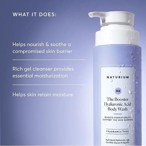 Naturium The Booster Hyaluronic Acid Body Wash, Hydrating & Moisturizing plus Minimizes Dryness, with Glycerin & Vitamin B5, 16.9 oz thumbnail 4