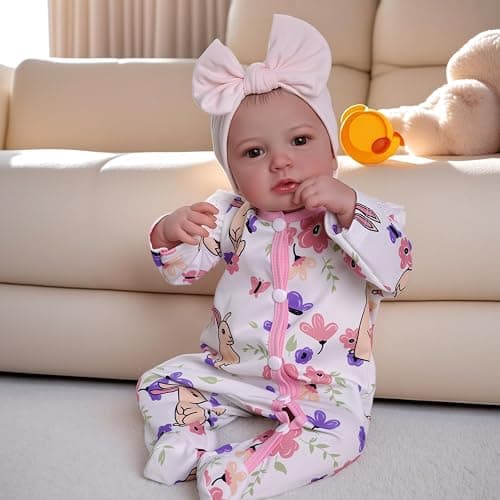 BABESIDE Reborn Baby Dolls - 20-inch Cute Soft Vinyl Realistic Baby Doll Real Life Baby Dolls with Complete Accessories Perfect for Cuddling, Playtime, and Gift Giving thumbnail 3