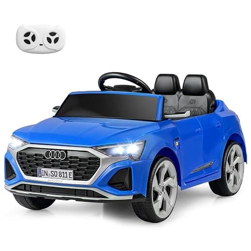 Licensed Audi SQ8 Ride on Car by INFANS, Battery Powered Electric Vehicle for with Remote Control, Adjustable Music, LED Lights, Suspension, Driving Toy Gift for Kids Toddler Age 3+ (Blue) - Image 1