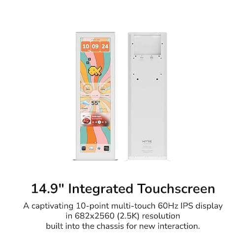 Hyte Y70 Touch Infinite Dual Chamber ATX Mid Tower Modern Aesthetic Case with Integrated 2.5K LCD Touchscreen - Snow White thumbnail 4