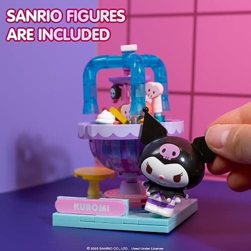 Hamee Sanrio Hello Kitty and Friends ‘Summer Wunderland Mini’ Cute Water Theme Park Building Block Set Birthday Gift, Party Favor, Stress Relief, Collectible Toy Compatible with Lego – Kuromi thumbnail 5