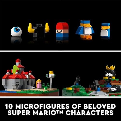 LEGO Super Mario 64 Question Mark Block Building Set - Video Game Model Set for Adult Fans, Ages 18+ - Includes 4 Microscale Game Levels W/ 10 Minifigures - 71395 thumbnail 4