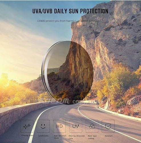 GoHZQ Polarised Sports Sunglasses for Men Womens Polarized Cycling Sunglasses UV400 Protection TR90 Superlight Frame Glasses for Skiing, Running thumbnail 3