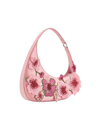 JW PEI Women's Harlee Shoulder Bag - Embroidered Pink thumbnail 4