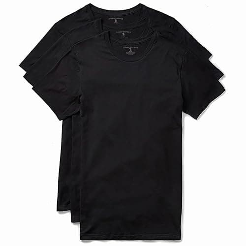 Trailblazer Slim Fit White and Black T-Shirts (3 Pack) Crewneck No Shrink Undershirts thumbnail 5