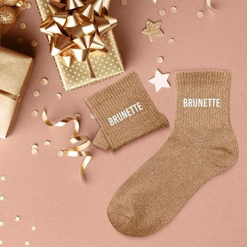 STC- Chaussettes à paillettes Brunette 36-42 thumbnail 2