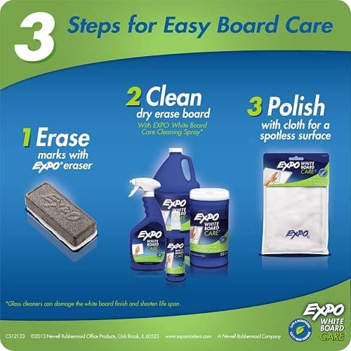 EXPO Dry Erase, Soft Pile Block Whiteboard Eraser, 5-1/8 in. x 1-1/2 in. - 1 Pack thumbnail 7
