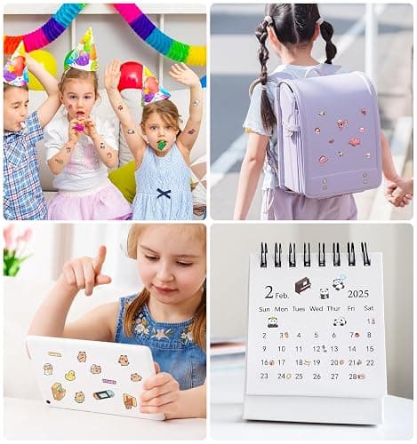 12 Sets DIY 3D Sticker Scene for Kids, Fun DIY Sticker Scene Make Your Own Mini House Cute Cartoon Animal Scene Stickers Adult Sticker Art Relief Stress Pass The Time Holiday Christmas Fun thumbnail 5