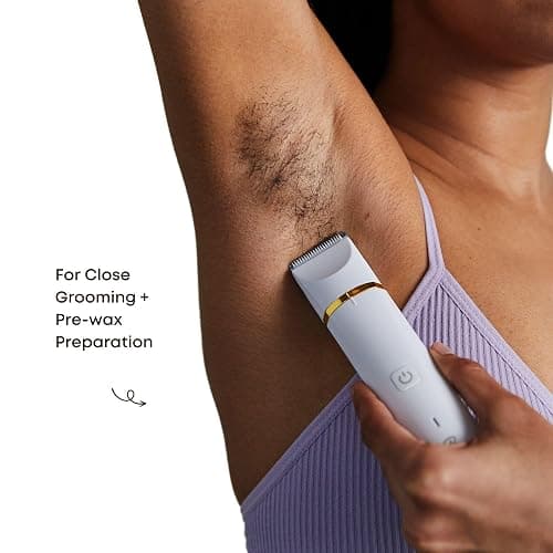 Bushbalm Body Hair Trimmer for Women - Francesca Trimmer | Body Hair Trimmer for Bikini Lines, Legs & Underarms. Waterproof and Cordless. 5HR Battery. Safe for Sensitive Skin thumbnail 4