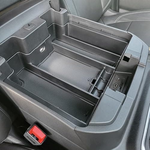 PIMCAR Full Size Center Console Organizer for 2019-2022 Chevy Silverado/GMC Sierra 1500 & 2020-2023 Silverado/Sierra 2500 HD 3500 HD Accessories-Full Console w/Bucket Seats ONLY thumbnail 8