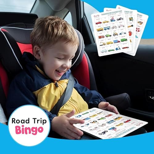 WELL BALANCED Car Bingo - Road Trip Essentials: Car Activities and Games for Kids Ages 4-8 thumbnail 5