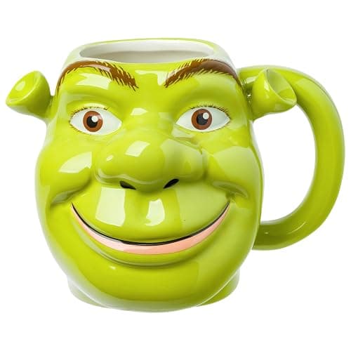 Silver Buffalo Shrek 3D Sculpted Ceramic Mug, 20 Ounces - Image 1