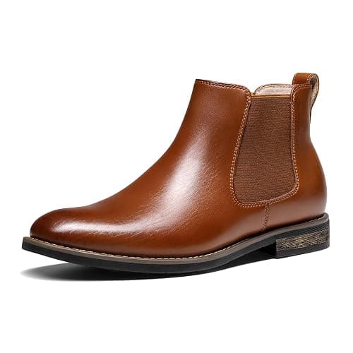 Bruno Marc Men's Suede Leather Chelsea Ankle Boots - Image 1