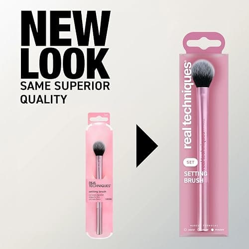 Real Techniques Setting Brush With Ultra Plush Custom Cut Synthetic Bristles and Extended Aluminum Ferrules to Build Coverage thumbnail 5