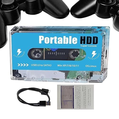 Pocket Super Console Cassette - Classic Emulators, Retrodisk Emulator, Wireless Retro | Retro Gaaming Console Support 70 Simulator, 4 K High Definition Multimedia Interface Output for TV Computer - Image 1