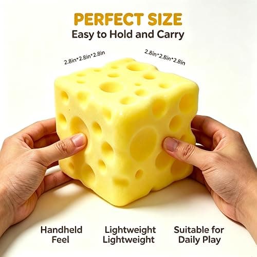 Nkde Cheese Squishy Dumpling Crunchy Butter Squishy Butter Squeeze Toys | Squishy Squishys Design Simulation of Bread Shape Slow Rising Stress Relief Cheese Squishy thumbnail 3