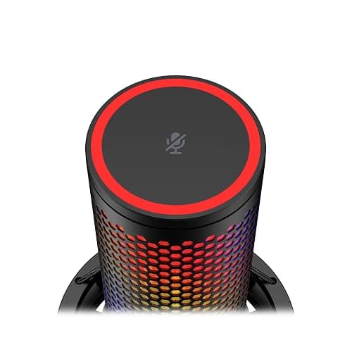 HyperX QuadCast 2 S – USB Microphone, with RGB Lighting, Streaming and Podcasting, with On-Board Controls, LED Lighting, Removable Shock Mount, PC, Mac, USB-C - Black thumbnail 3