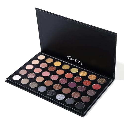 Professional Neutral Smokey Eyeshadow Makeup Palette, Matte Shimmer Metallic Black Grey Dark Goth Eye Shadows for Halloween, Pigmented Warm Smoky Naked Nude Rosy Gold Brown Pallet Daily Make Up Kit thumbnail 7