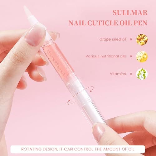 SULLMAR Nail Oil Cuticles Pens 8pcs Nail Care Kit 8 Smell Cuticle Pen Nutrition Oil Nail Art Professional Manicure Set for Nails Softener Nourish Skin thumbnail 4