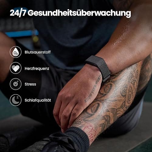 Amazfit Helio Strap Smart Band Fitness-Tracker, 24/7 Aktivitäts und Schlaftracker mit Herzfrequenz, 10 Tage Akkulaufzeit, 27 Sportmodi, Krafttraining, HYROX, Kein Abo erforderlich für Android & iPhone thumbnail 2