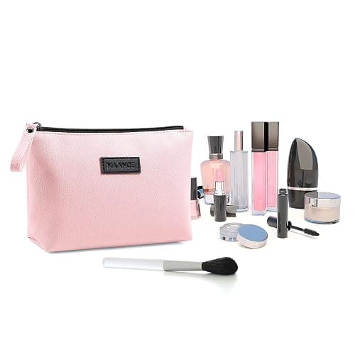 Cosmetic Bags for Women Small Makeup Bag for Purse Pu Leather Makeup Pouch Travel Makeup Bag with Zipper Make Up Bag for Travelling thumbnail 4