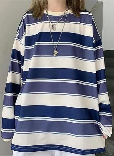 Grunge Shirt for Women Y2k Goth Shirts Long Sleeve Harajuku Aesthetic Top Punk T-Shirt thumbnail 9