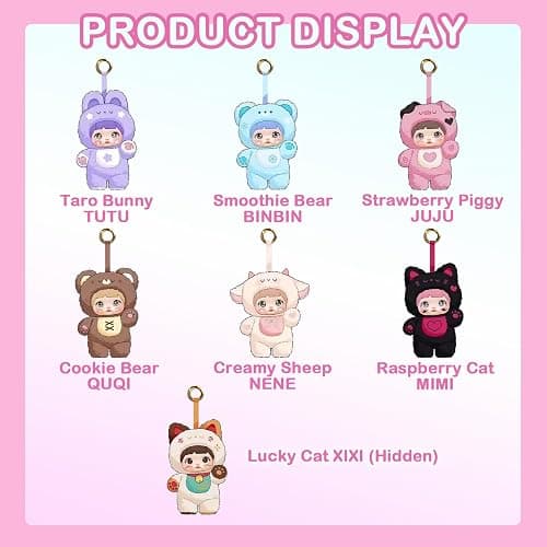 BEEMAI Nommi Loveliness Never Ends Series Plush Blind Box 1PC (1 of 7 Possible Styles) Cute Figures Collectible Toys Birthday Gifts thumbnail 2