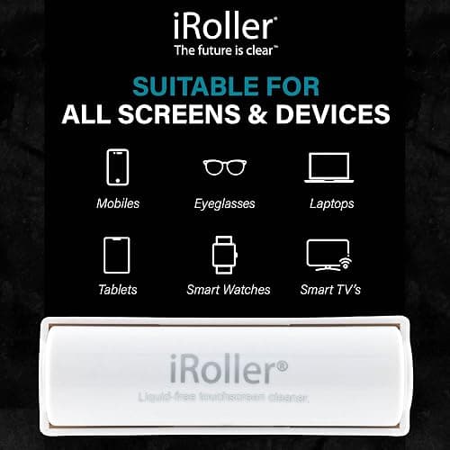 Screen Cleaner by iRoller - No Need for Spray or Wipes - Liquid Free iPad Screen Cleaner Roller Tool - Washable & Reusable - Phone Screen Cleaner Ideal for iPhone, Laptop, Computer Touchscreen - 3.5" thumbnail 7