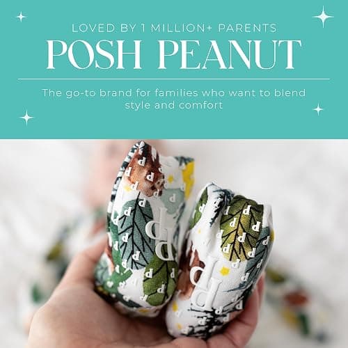 Posh Peanut Convertible Baby Sleepers - Boys Footless Baby Pajamas with 2 Way Zipper for Easy Diaper Changes thumbnail 5