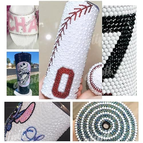 qiipii Pure White Resin Rhinestones w B7000 Jewelry Glue for Crafting Bedazzling 2mm 3mm 4mm 5mm 6mm Flatback Jelly Stones Diamonds Gems Charms for Nails Face Eyes Makeup Tumblers Clothes Shoes Crafts thumbnail 6