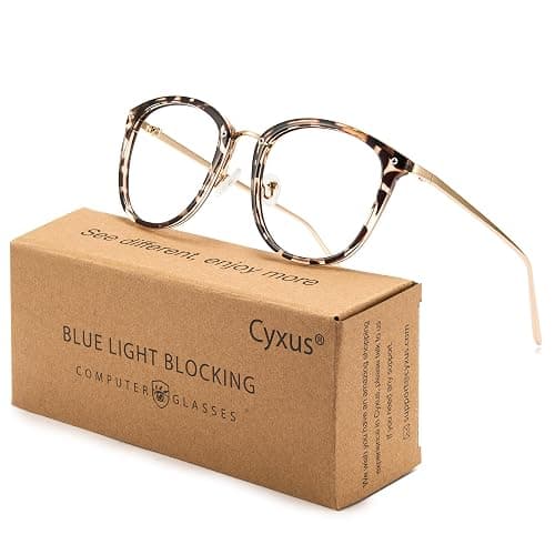 Cyxus Blue Light Glasses Men & Women Blocking UV Anti Eye Fatigue Eyewear Transparent Lens Sleep Better Stylish Frame - Image 1