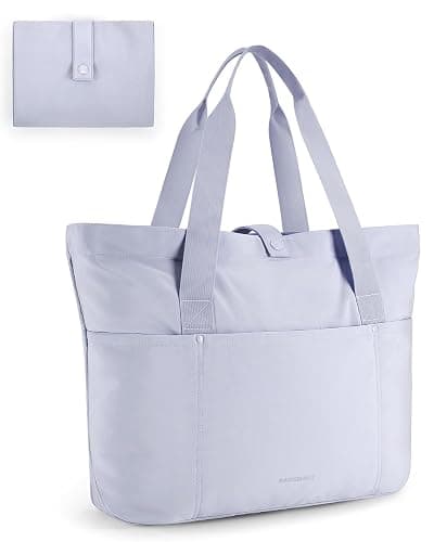 BAGSMART Tote Bag for Women, Foldable Tote Bag With Zipper Large Shoulder Bag Top Handle Handbag for Travel, Work - Image 1