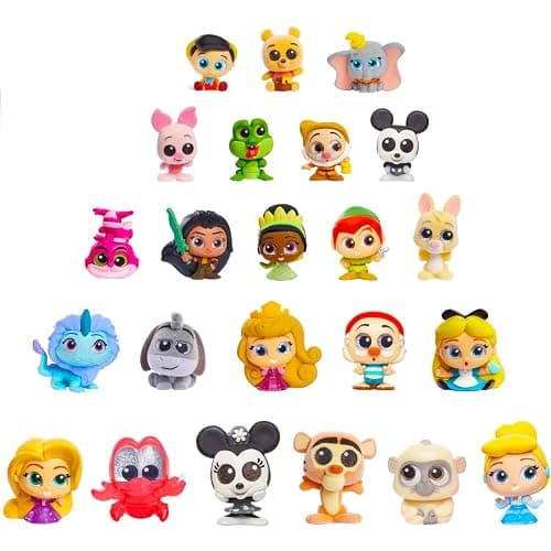 Disney Doorables Blind Bags Set - Bundle with 6 Disney Doorables Mini Figures for Kids, Adults Plus Stickers | Exclusive Series 6 Jeweled Princess Figures thumbnail 2
