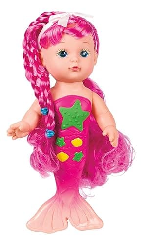 Toysmith Bathtime Mermaid Doll (Assorted Colors) 9 Inch thumbnail 4
