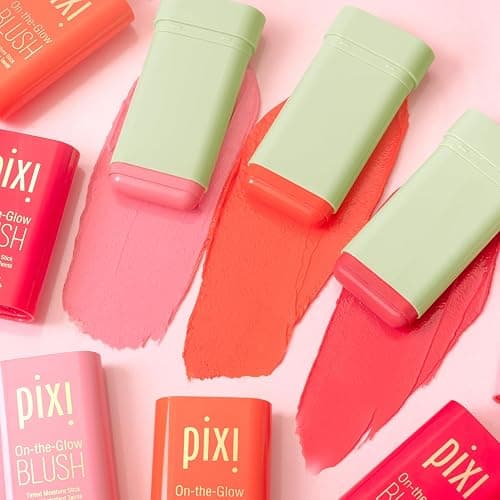 Pixi On-the-Glow Blush - Fleur, Hydrating Tinted Moisture Blush Stick with Ginseng, Aloe Vera & Fruit Extracts, For Cheeks & Lips, 19g / 0.6oz, Paraben-Free thumbnail 7