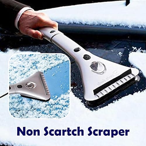 ZONETECH Heated Car Window Ice/Snow Scraper Extendable Auto Windshield Heated Scraper with LED Light,12V Electric Scraper Heating, Car Ice Scraper & Snow Removal Tool Christmas Gift Stocking Stuffer thumbnail 8