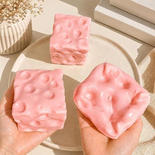 1PC Realistic Swiss Cheese Squishy Toy – Dough Texture Stress Relief Fidget Toy for Adults, Anxiety Relief Sensory Tool, Unique Desk Decor, Not Edible - Image 1